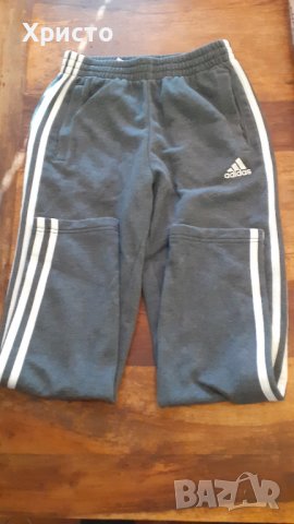 анцунг долнище детско Адидас Adidas 11-12 години, плътно, цвят тъмно, снимка 2 - Детски анцузи и суичери - 39654622