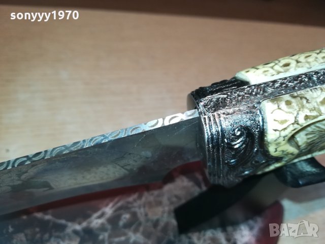 изящен нож върху поставка 30х15х10см 1411201856, снимка 11 - Колекции - 30788283