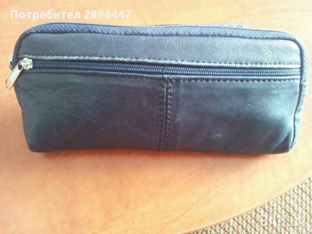 Портмоне, несесер-естествена кожа с подарък две шноли за коса и балсам за тяло, снимка 2 - Портфейли, портмонета - 31144041