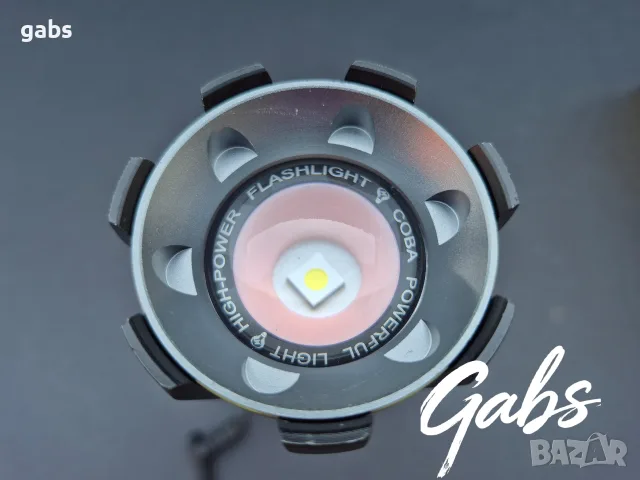 Супер мощен алуминиев LED фенер COBA CB-G710,осветяване до 3000м, снимка 4 - Къмпинг осветление - 55924816