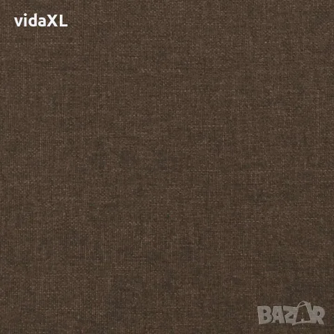 vidaXL Рамка за легло без матрак, тъмнокафява, 100x200 см, плат, снимка 8 - Спални и легла - 56147208