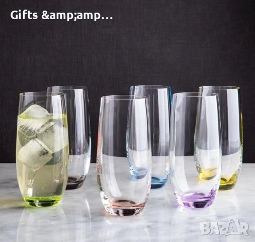 Нова серия чаши за вода BOHEMIA - Рейнбоу, снимка 1