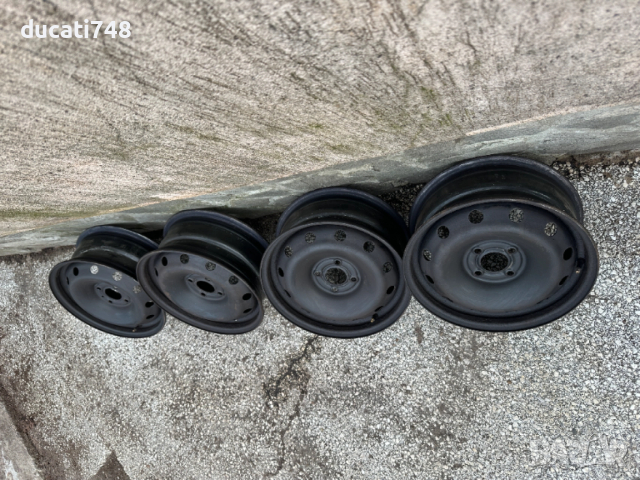 4бр. железни джанти 15" 4x100 Renault, Dacia , снимка 4 - Гуми и джанти - 53928450