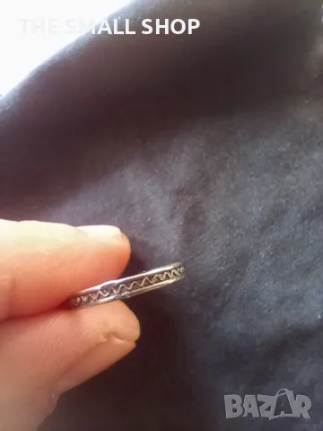Стар сребърен възрожденски пръстен филигран, снимка 5 - Пръстени - 48138324