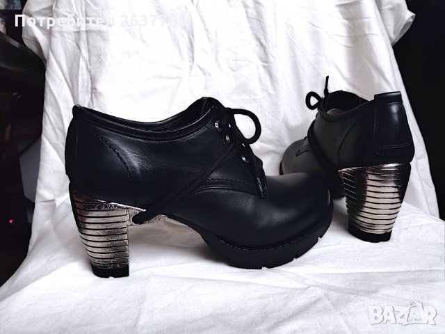 New Rock готик пънк обувки на ток , снимка 1 - Дамски обувки на ток - 31050222