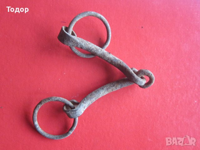 Старинна кована юзда ковано желязо, снимка 5 - Колекции - 37345976