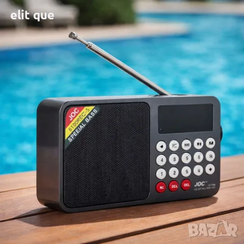 Соларно портативно радио JOC H6108REC-S с Bluetooth, FM радио и MP3 плеър, снимка 7 - Радиокасетофони, транзистори - 55727106