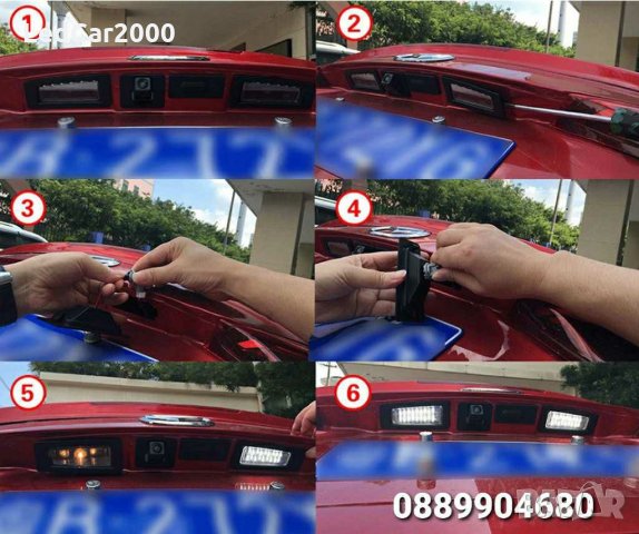 	Лед плафони за регистрационен номер MAZDA *LED CANBUS*, снимка 5 - Аксесоари и консумативи - 31737554