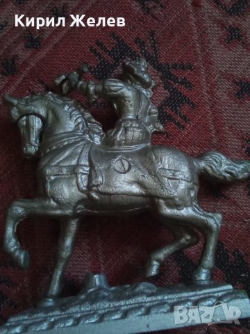 Сувенир стар кон с конник ловец  29123, снимка 6 - Декорация за дома - 37270650