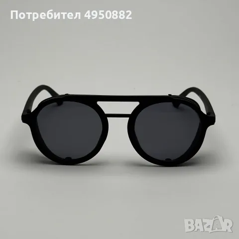 Слънчеви очила Aviator черни нови с мрежа и UV400 защита, снимка 3 - Слънчеви и диоптрични очила - 56161878