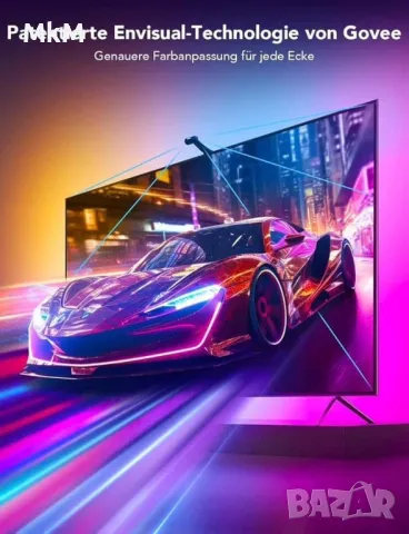 Govee TV Backlight T2 Нови налични!!! Интелигентна Подсветка на телевизор , снимка 5 - Плейъри, домашно кино, прожектори - 47481938