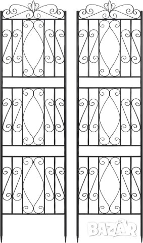 Декоративна ограда, комплект от 2 броя HW-ZZ122, снимка 6 - Градински мебели, декорация  - 42107640
