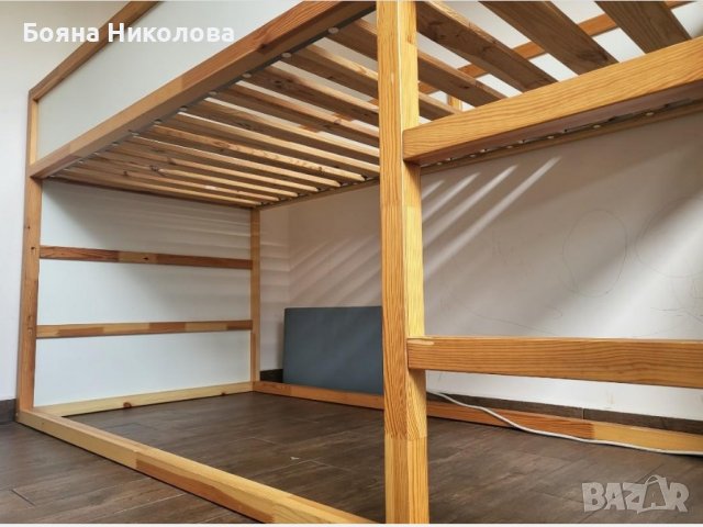 Детско легло Kura, Кура - двуетажно, обръщащо се, надстройка, Икеа, снимка 5 - Мебели за детската стая - 39472539
