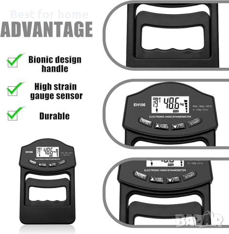 Цифров измервател на силата на ръцете, динамометър за ръце, снимка 3 - Други - 50563447