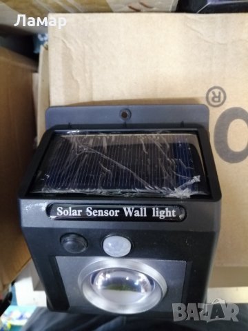 Комплект от 3бр. Соларна LED лампа с Датчик за движение, водоустойчива, снимка 3 - Лампи за стена - 29741441