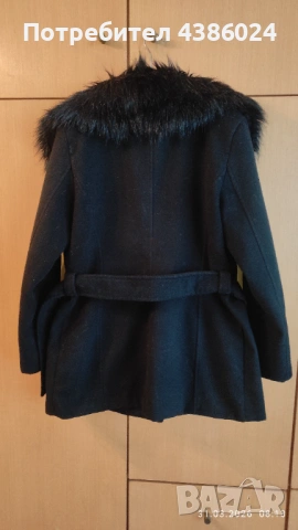 ЧЕРНО БЪЛГАРСКО ВЪЛНЕНО ПАЛТО ЗА ЕДРА ЖЕНА, СУПЕР ЕВТИНО!, снимка 4 - Палта, манта - 54036183