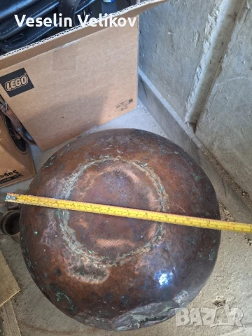 Голямо медно гърне/кашпа/саксия, снимка 13 - Декорация за дома - 51306021
