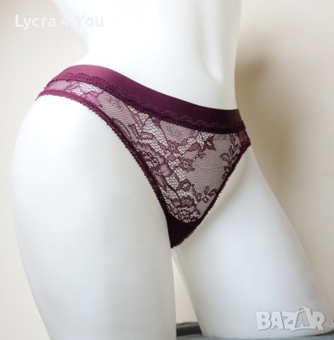XS/S дантелена бразилиана в бордо, снимка 8 - Бельо - 39042439