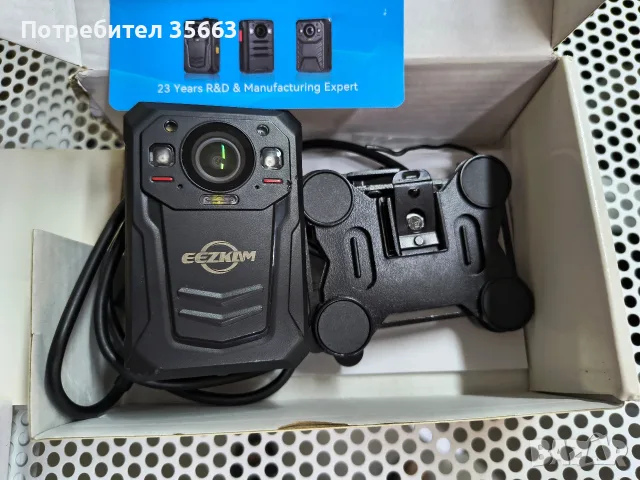 Чисто нова професионална боди камера EEZKAM HD 1512P (Полицейска видеокамера) 