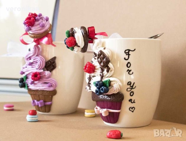 Чаша и лъжичка "Изкушение" , снимка 3 - Чаши - 30231469