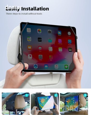 Поставка за таблет Lamicall за деца, за кола - 7.9-11” устройство, снимка 5 - Аксесоари и консумативи - 42100663