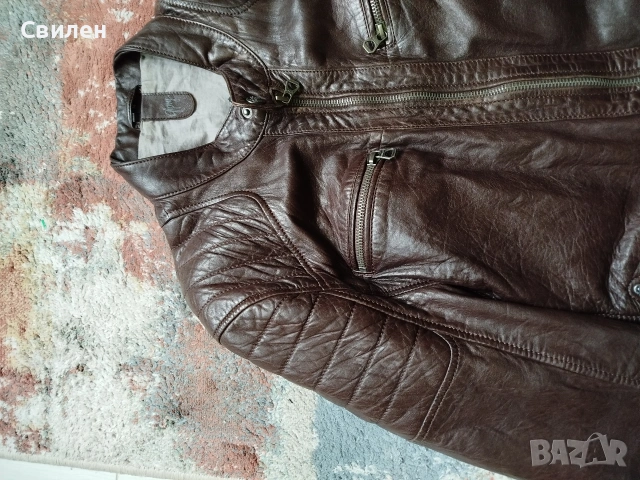 Мъжко кожено яке Gipsy M, снимка 2 - Якета - 53935925