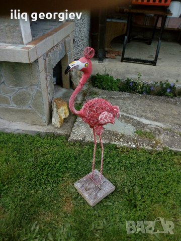 Фламинго от метал, снимка 4 - Градински мебели, декорация  - 40311707