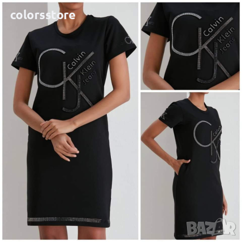 Черна рокля Calvin Klein кодSS255H, снимка 1 - Рокли - 44610915