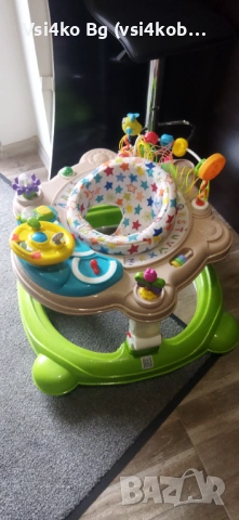 Проходилка Паяк 4в 1 "Джоя Лукс" Звездички Chipolino.  Изключително полезен и забавен за вашето дете, снимка 2 - Проходилки - 53093074