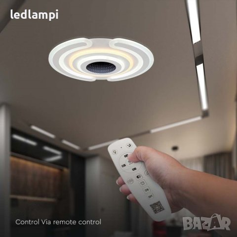 LED Плафониера 95W Димиране+Дистанционно Управление 3in1, снимка 3 - Лампи за таван - 42271731
