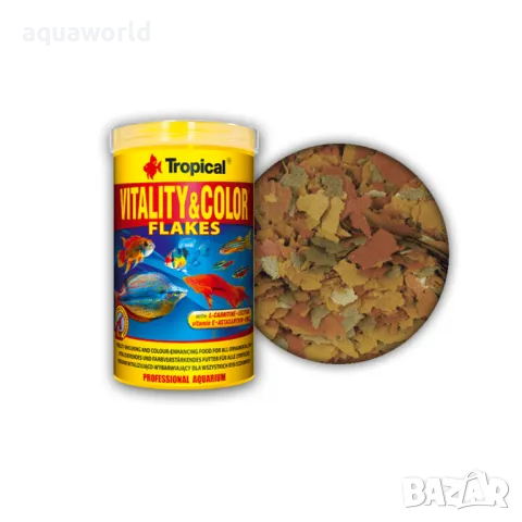 "ПРОМОЦИЯ" Tropical Vitality&Color Високопротеинова храна на люспи