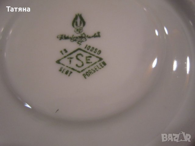 , СЕРВИЗ ЗА КАФЕ/ЧАЙ-КАHLA;  БАВАРСКИ ЧАШИ;  КОСТЕН ПОРЦЕЛАН;                      , снимка 7 - Декорация за дома - 31791488