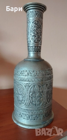 Стара сребърна красива основа за наргиле,ваза,шише..., снимка 2 - Колекции - 51600802