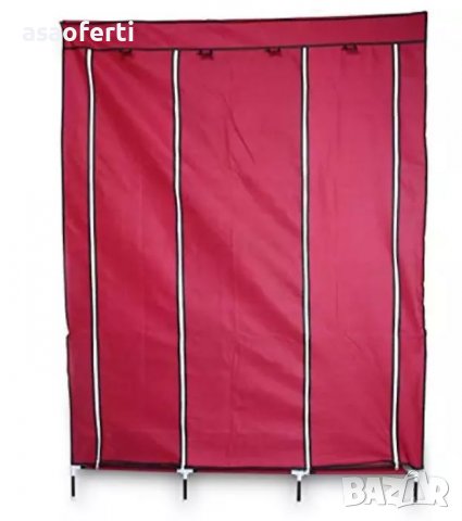 Текстилен триклирен гардероб Tripple, снимка 2 - Гардероби - 37056093