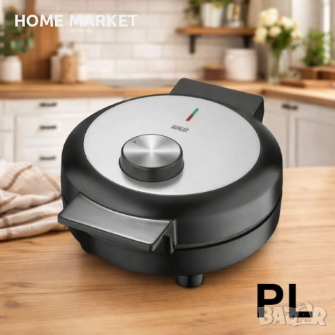 Уред за гофрети Muhler MHT-1010W, плочи-детелина , снимка 4 - Гофретници - 53295544