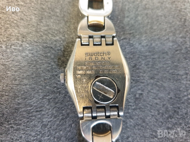 Дамски оригинален часовник swatch irony. Работи перфектно., снимка 4 - Дамски - 52006615