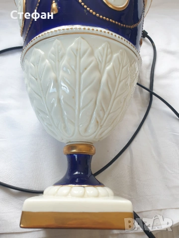 Порцеланова лампа, снимка 5 - Антикварни и старинни предмети - 54307243