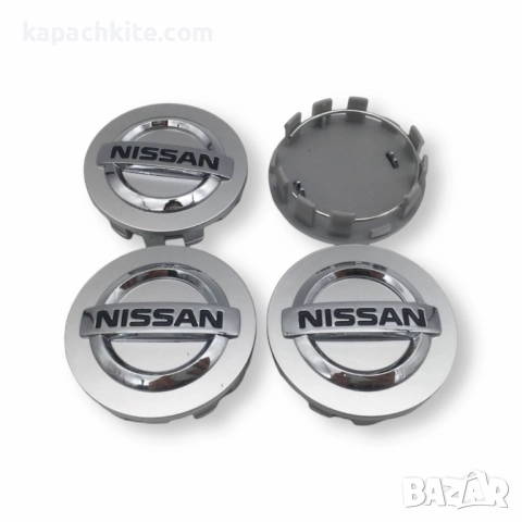 Капачки за джанти за Nissan Кашкай, Джук, Ноут, Навара, Пулсар - Сребристи/Черни, снимка 6 - Аксесоари и консумативи - 35482493