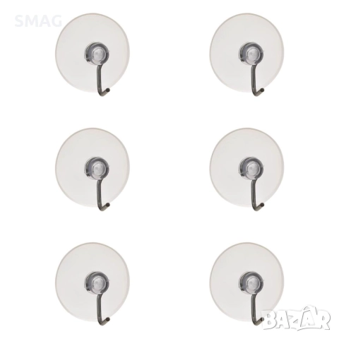 Прозрачни вакуумни кукички Ø3 см – комплект 6 бр._1190923, снимка 2 - Други - 52331410