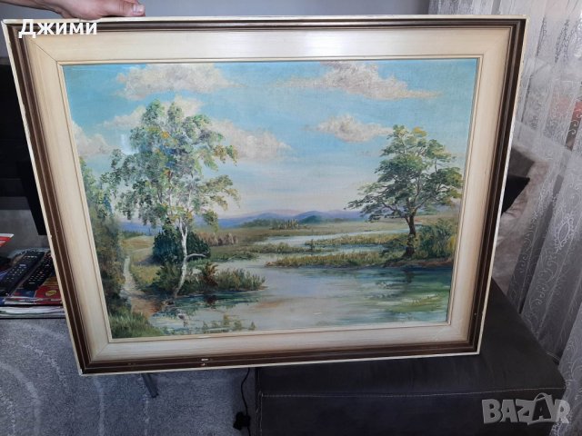 голяма красива маслена картина