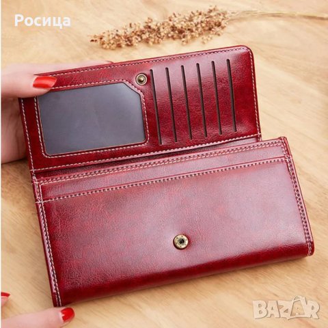 Дамско портмоне в червено , снимка 3 - Портфейли, портмонета - 42124322