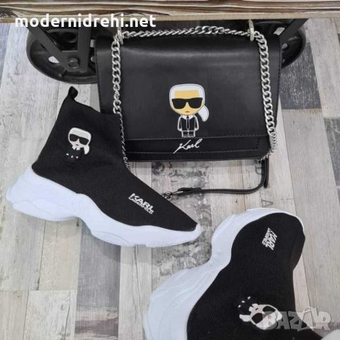 Karl Lagerfeld комплект чанта и маратонки, снимка 1 - Чанти - 30510763