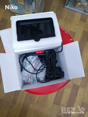 ТОП ОФЕРТА Чисто нов 4.3" AHD Монитор с Камера за задно виждане (със забележка по кутията)