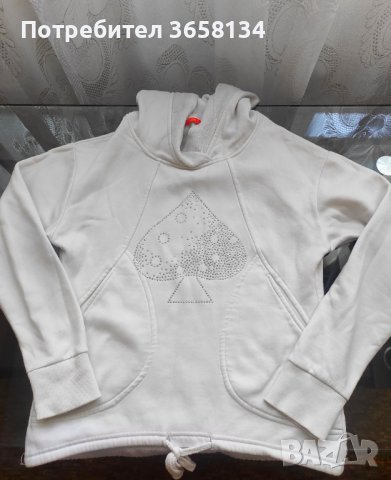 Бял дамски суитшърт