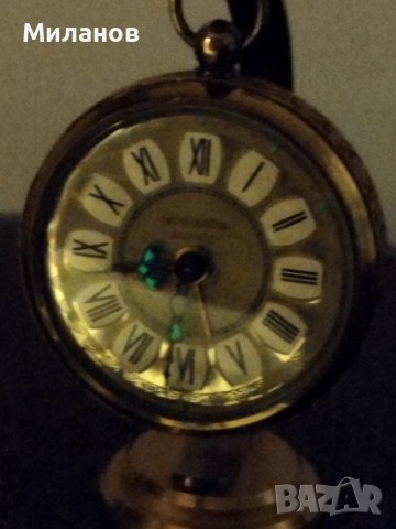 Стар механичен будилник, настолен часовник, снимка 2 - Антикварни и старинни предмети - 52153025