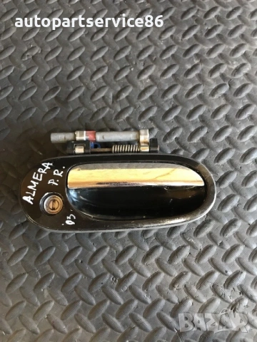 Външна дръжка за предна дясна врата черна за Nissan Almera N16 (2002) SA830613