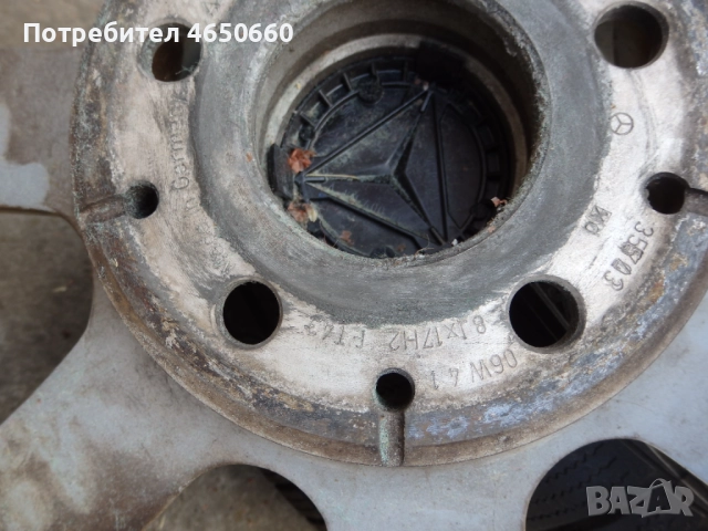 17 цолови алуминиеви джанти за Мерцедес (Mercedes)-2бр.., снимка 6 - Гуми и джанти - 52611149