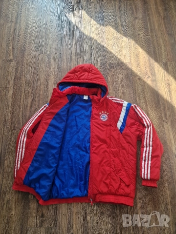 Страхотно мъжко футболно яке ADIDAS BAYERN сезон 2014 / 2015 размер XL / 2XL , снимка 8 - Якета - 52658460