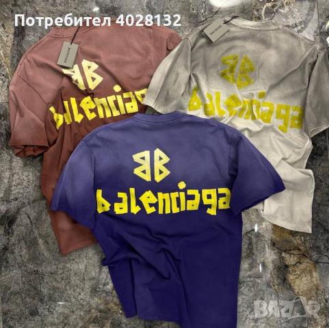 Най-висок клас мъжки тениски Balenciaga, снимка 4 - Тениски - 44735668
