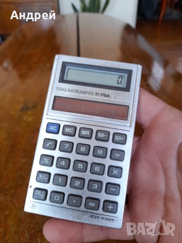 Стар калкулатор Texas Instruments TI-1766, снимка 2 - Други ценни предмети - 42611118